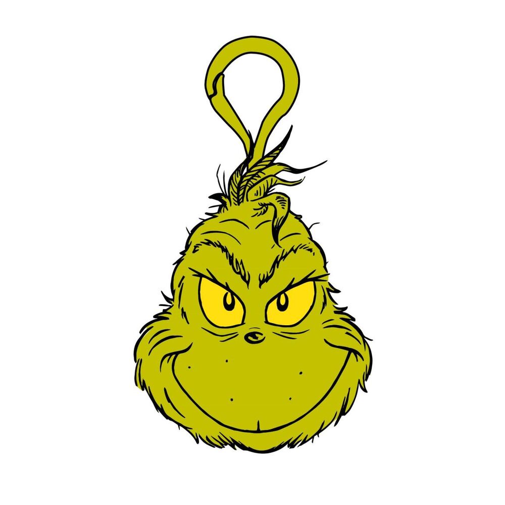 3D Grinch Plush Keychain