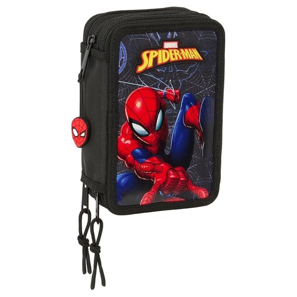 Attack Spiderman Marvel triple pencil case 37pcs