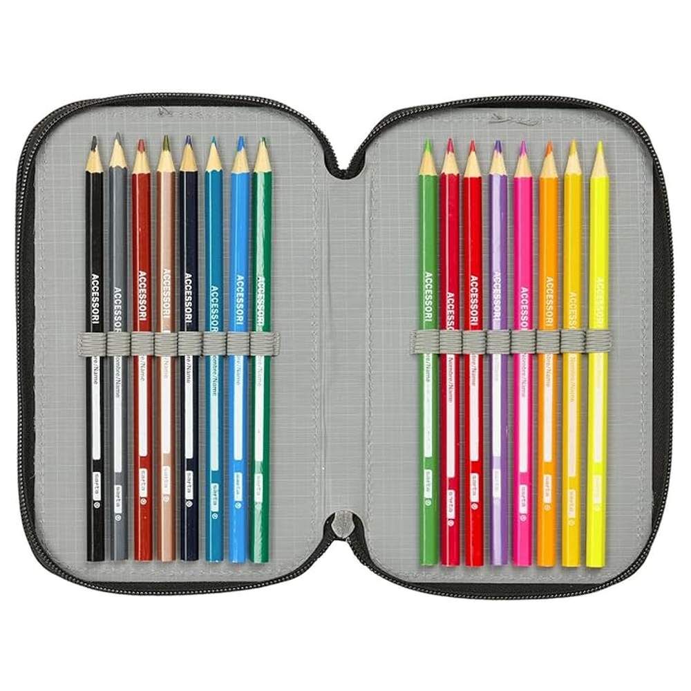 Attack Spiderman Marvel triple pencil case 37pcs