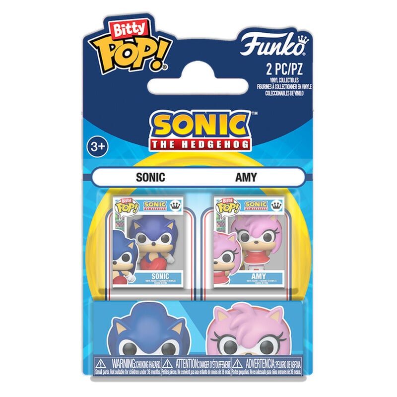 Blister 2 figures Bitty POP Sonic The Hedgehog Sonic & Amy Rose