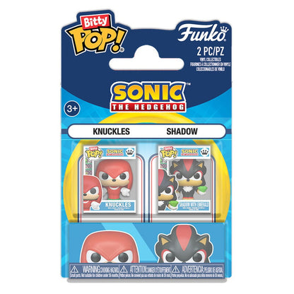Blister 2 figures Bitty POP Sonic The Hedgehog Knuckles & Shadow