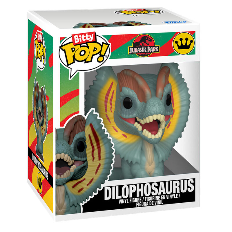 Blister 2 figures Bitty POP Jurassic Park Tyrannosaurus Fossil & Dilophosaurus