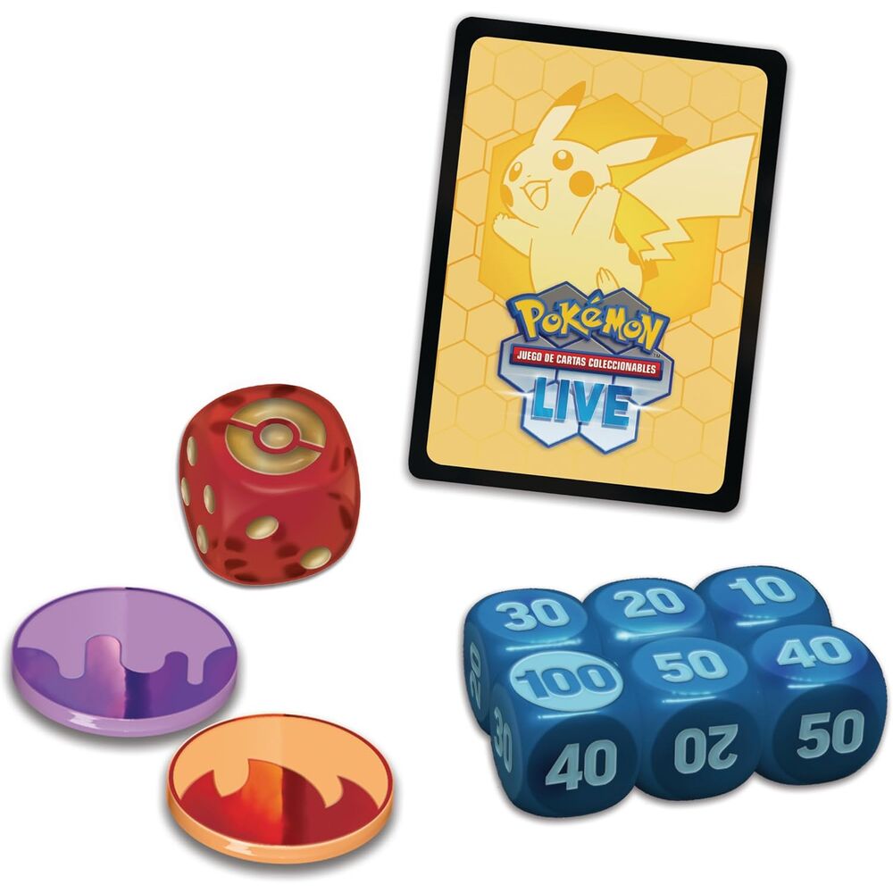 Mega-Lucario ex League Battle cards deck from the Pokemon TCG (Spanish)