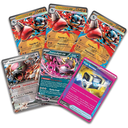 Mega-Lucario ex League Battle cards deck from the Pokemon TCG (Spanish)