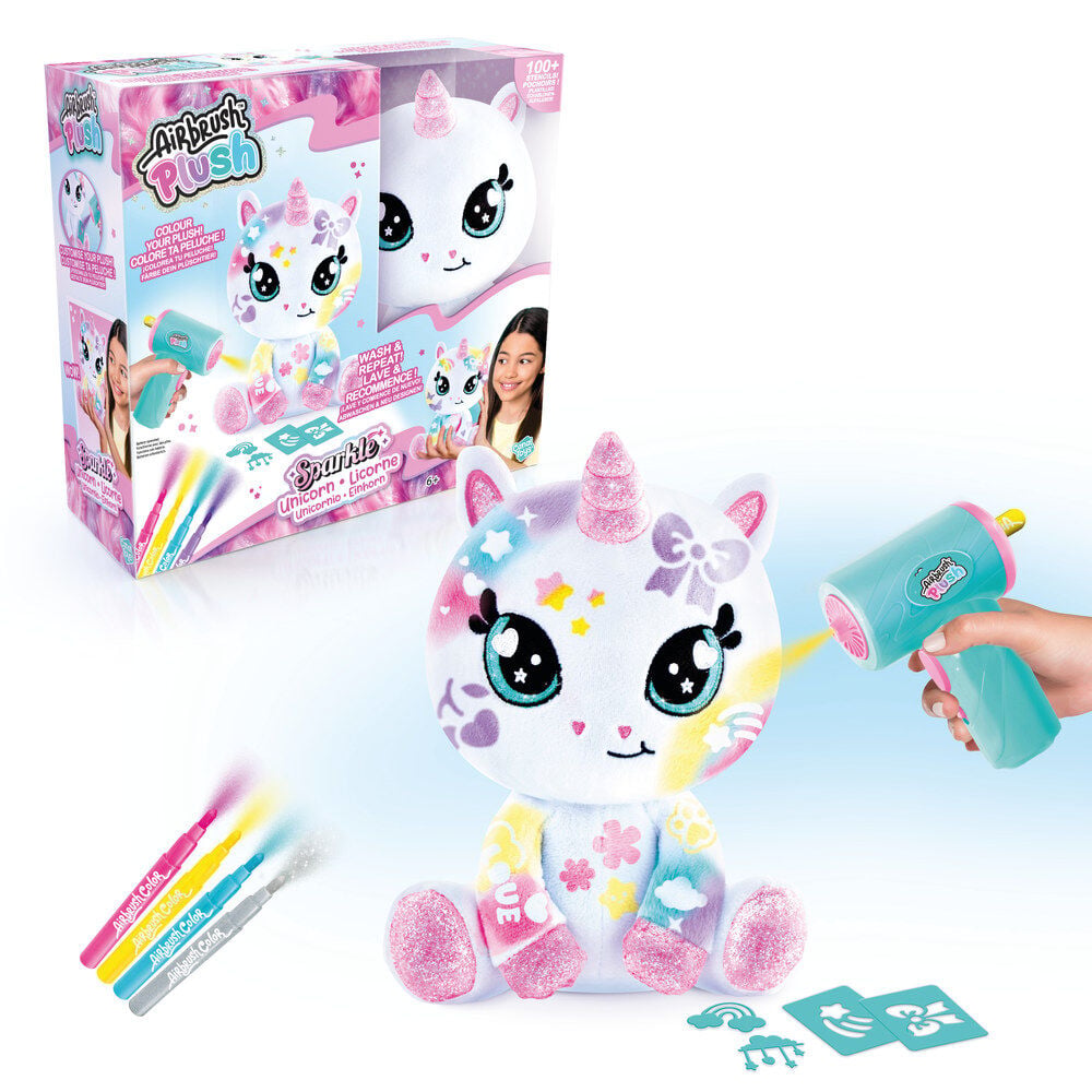 Shiny airbrush unicorn plush Airbrush Plush