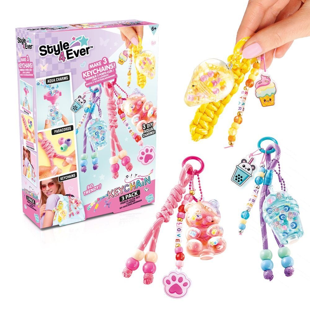 Set of 3 Style 4Ever Keychains