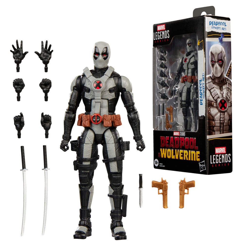 Deadpool Figure Concept Art Deadpool & Wolrerine Marvel 15cm