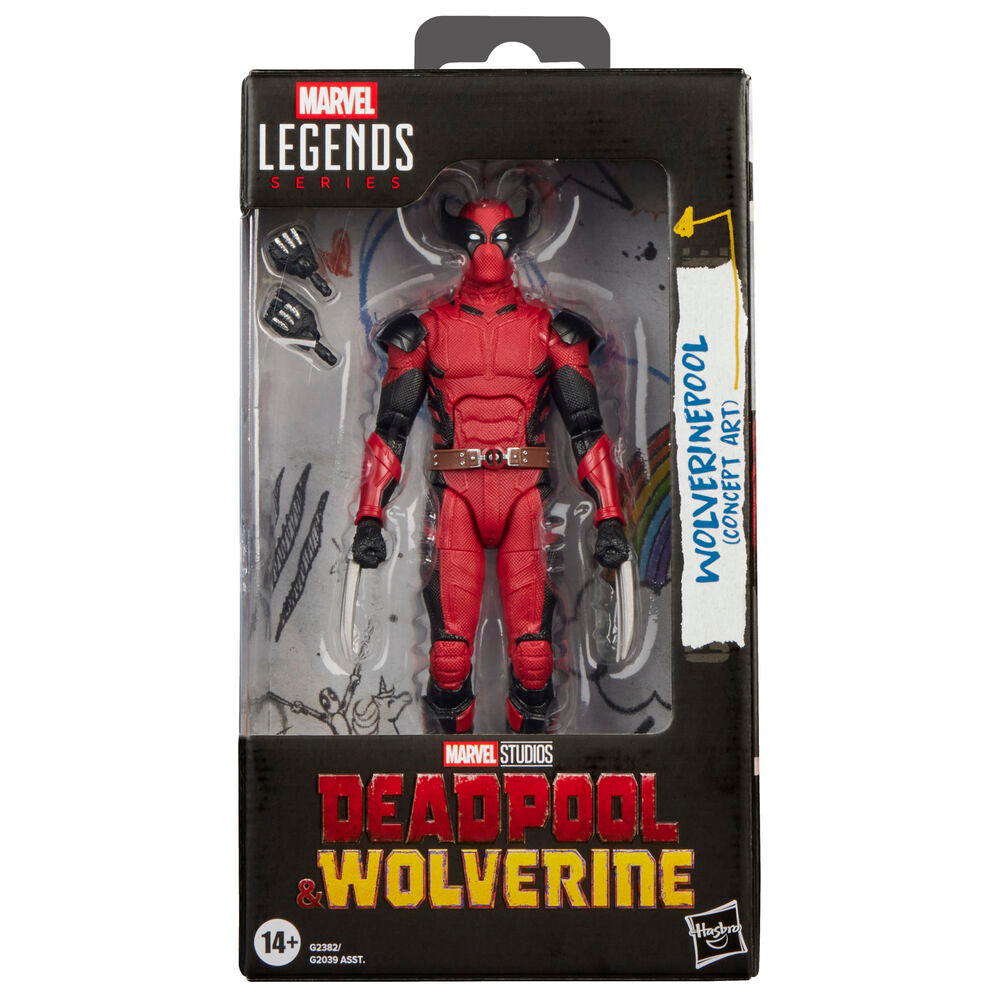 Wolverinepool Concept Art Deadpool & Wolrerine Marvel Figure 15cm