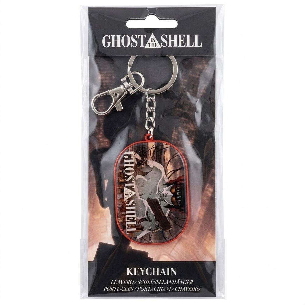 Armed Motoko Ghost in the Shell metal keychain