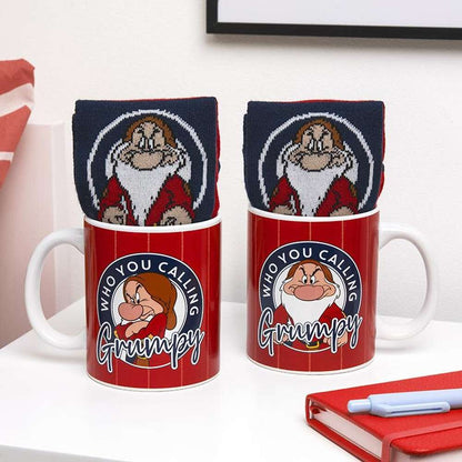 Snow White and the Seven Dwarfs Grumpy mug and socks set