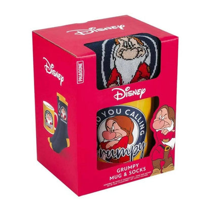 Snow White and the Seven Dwarfs Grumpy mug and socks set
