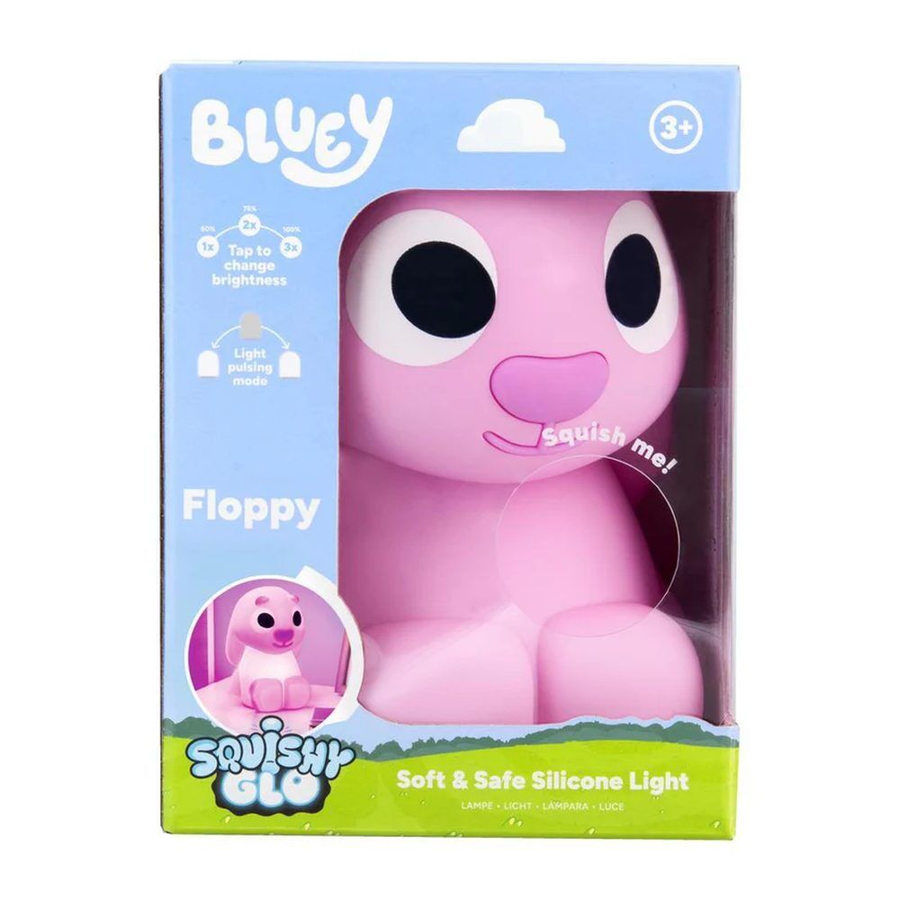 Rechargeable Silicone Light-Up SquishyGlo Floppy Bluey