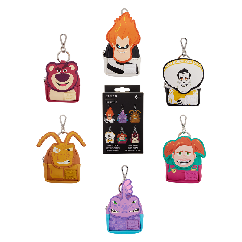 Disney Pixar Mystery Rivals Loungefly Mini Backpack Keychain Assortment