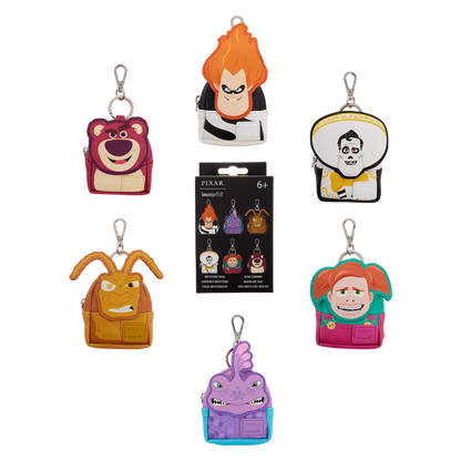 Disney Pixar Mystery Rivals Loungefly Mini Backpack Keychain Assortment