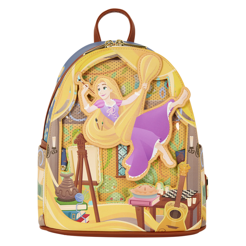 Painting Backpack Rapunzel Tangled Disney Loungefly 26cm