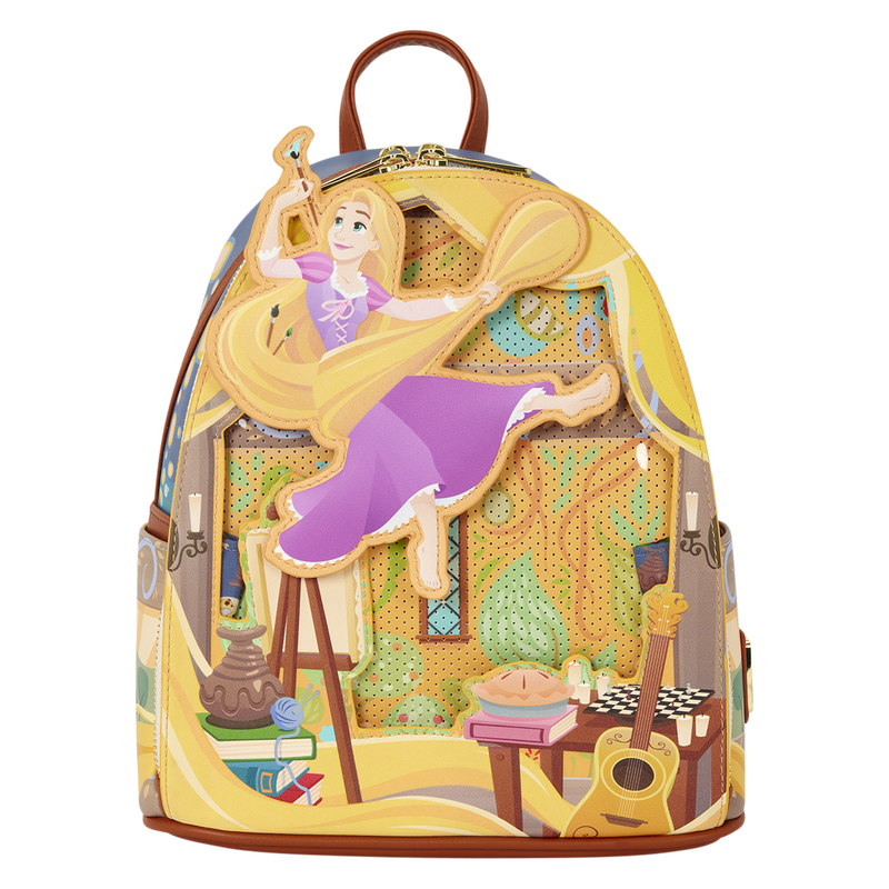 Painting Backpack Rapunzel Tangled Disney Loungefly 26cm