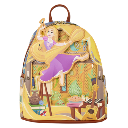 Painting Backpack Rapunzel Tangled Disney Loungefly 26cm