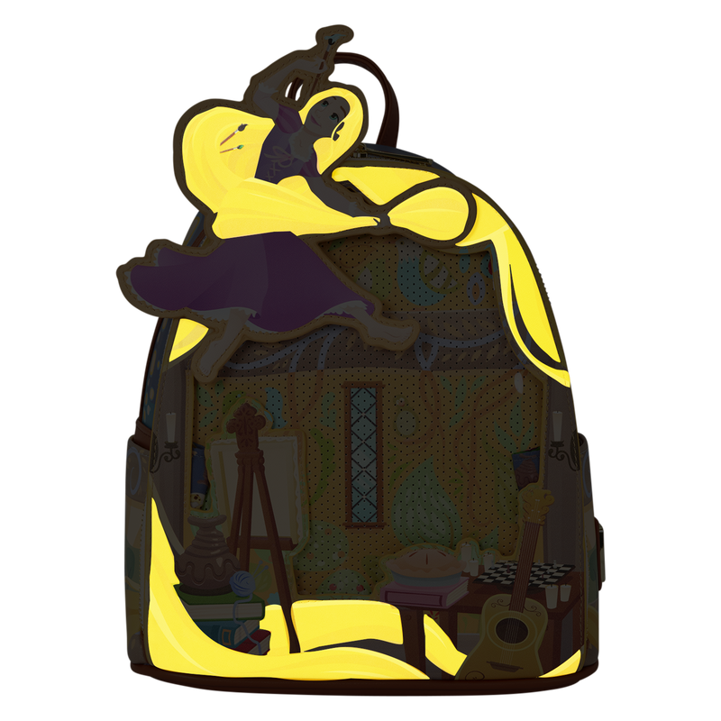 Painting Backpack Rapunzel Tangled Disney Loungefly 26cm