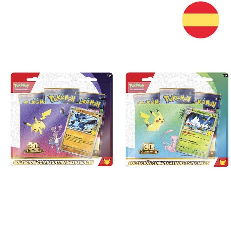 Pokemon Tech Sticker 30th Anniversary Trading Card Game (Spanish Assortment)