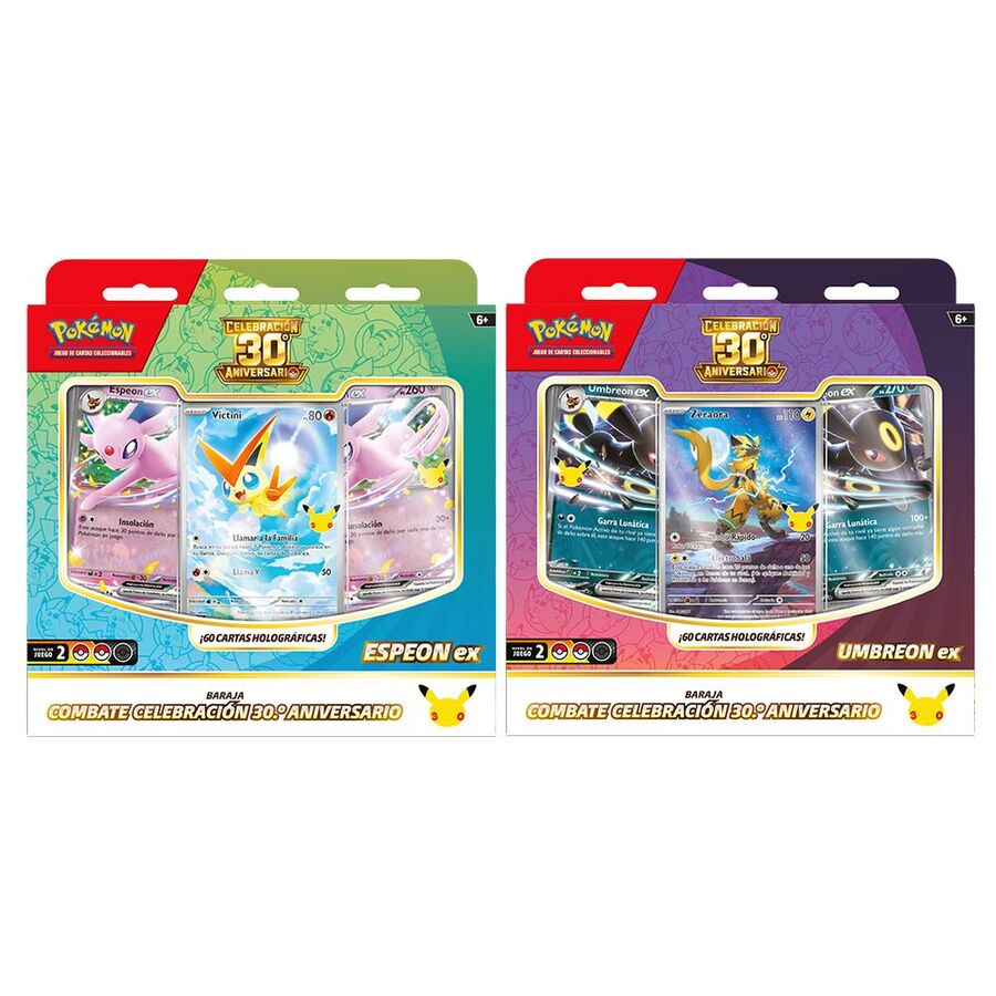 EspeonUmbreon 30th Anniversary Pokemon Trading Card Game Deck (Spanish Assorted)