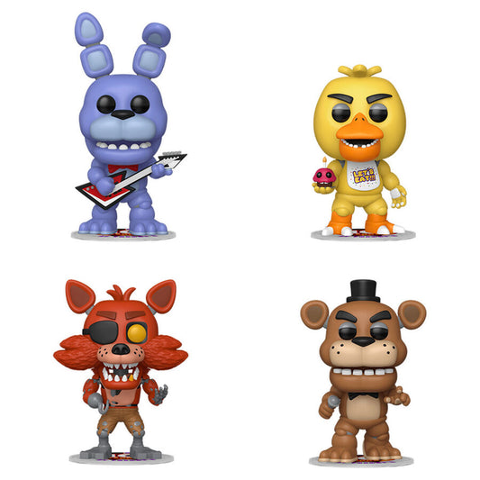 Blister of 4 POP figures Five Nights at Freddys
