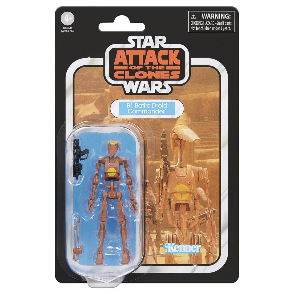 Figure B1 Battle Droid Commander Attack of the Clones Star Wars 9.5cm