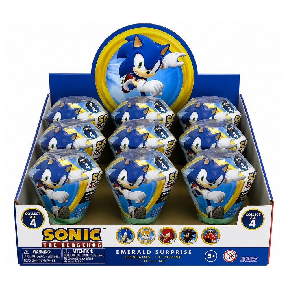 Emerald Capsule Surprise Figure Slime Sonic The Hedgehog Assortment
