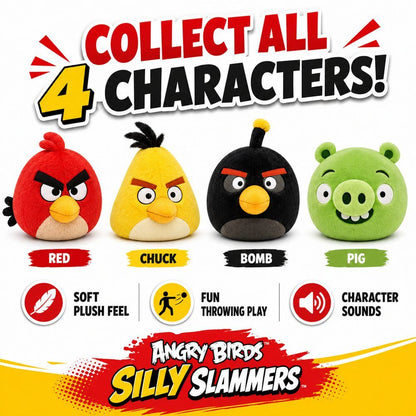 Angry Birds Silly Slammers plush 8cm assorted