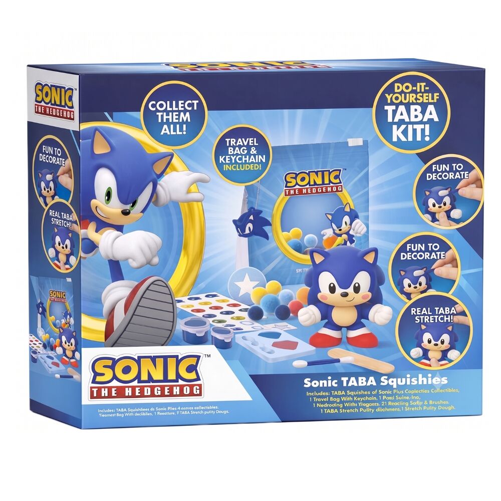 Taba Squishy Sonic The Hedgehog Creative Kit Assorted