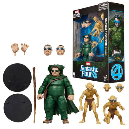 Blister 3 figures Marvels Mole Man & Moloios Marvel Fantastic Four 15cm