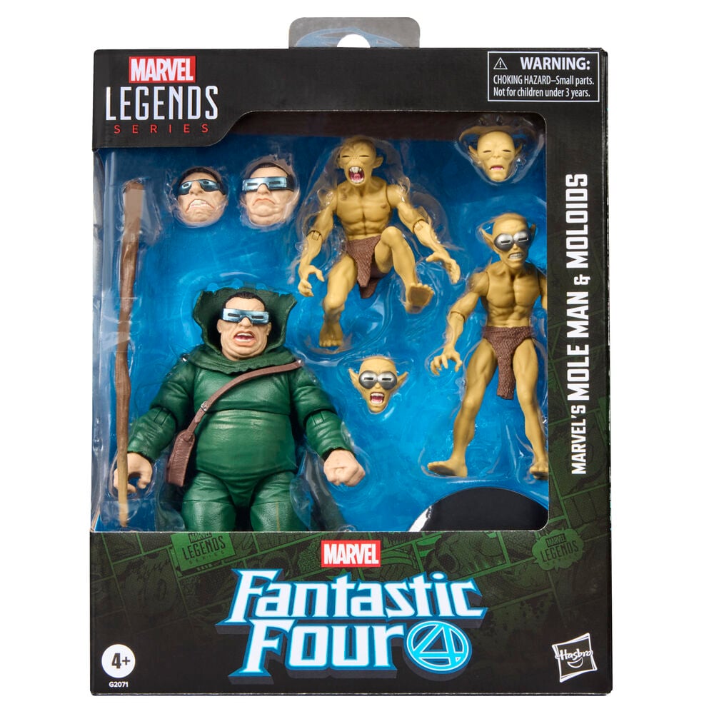 Blister 3 figures Marvels Mole Man & Moloios Marvel Fantastic Four 15cm