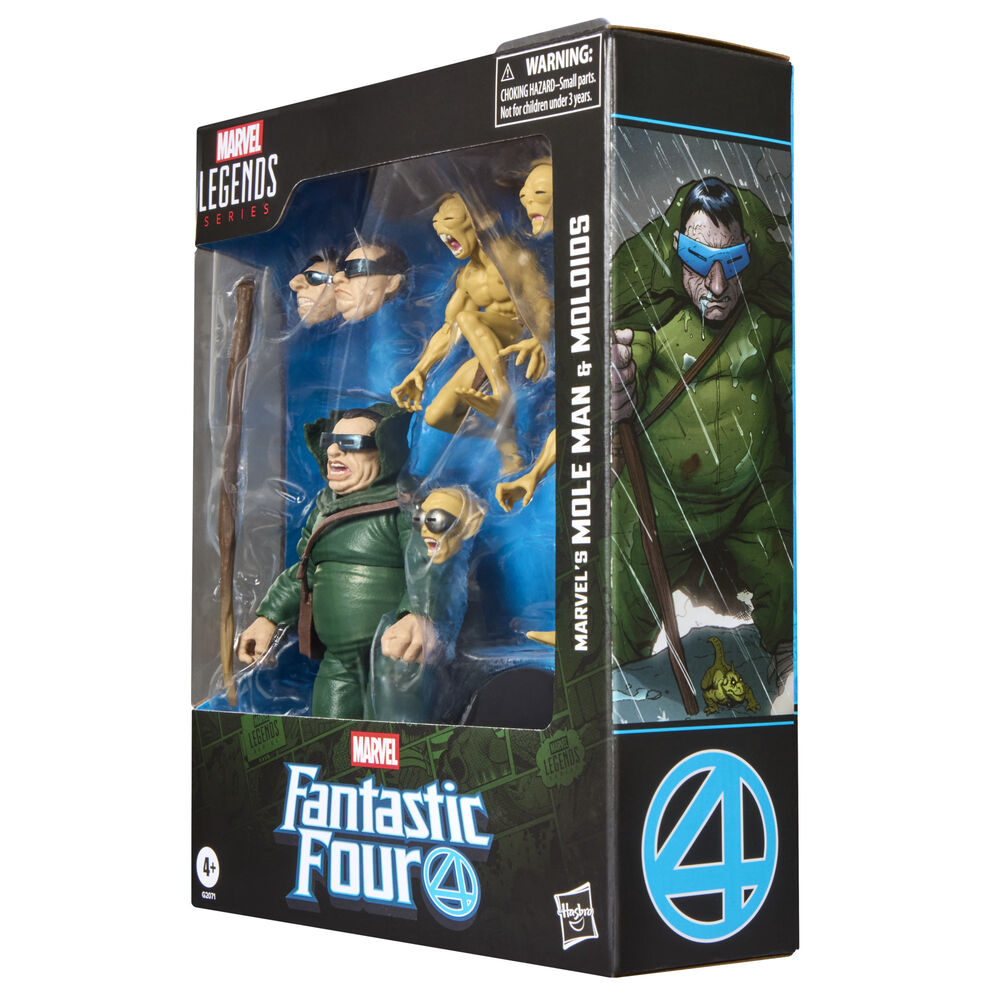 Blister 3 figures Marvels Mole Man & Moloios Marvel Fantastic Four 15cm