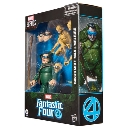 Blister 3 figures Marvels Mole Man & Moloios Marvel Fantastic Four 15cm
