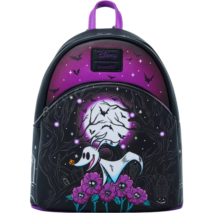 Zero Moon Doodle Nightmare Before Christmas Disney Loungefly Backpack 26cm