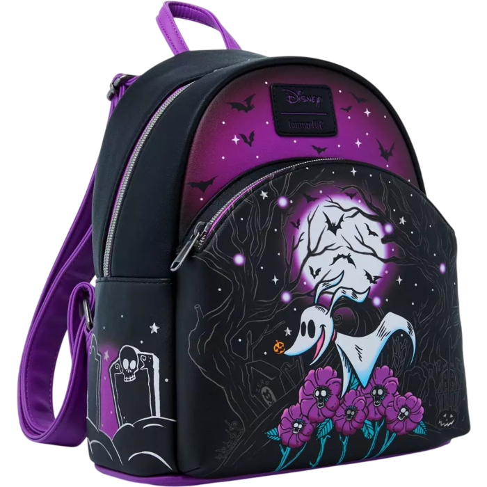 Zero Moon Doodle Nightmare Before Christmas Disney Loungefly Backpack 26cm