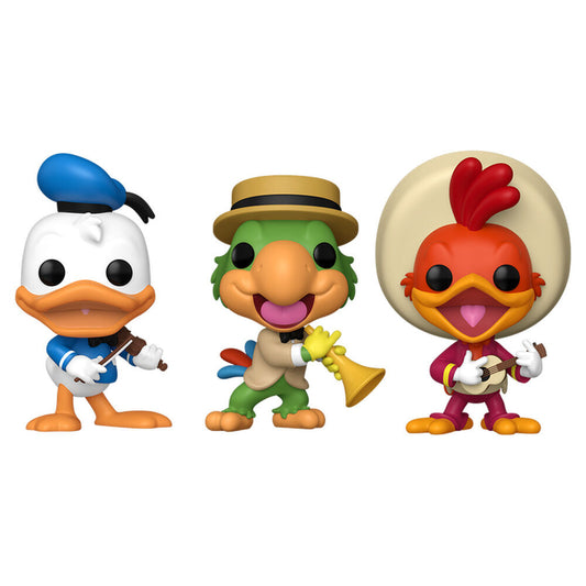 Blister pack of 3 Disney POP figures The Three Caballeros