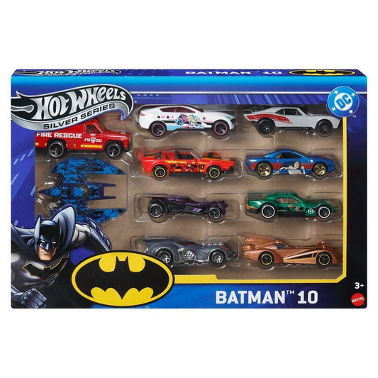 Blister of 10 Batman DC Universe Hot Wheels vehicles
