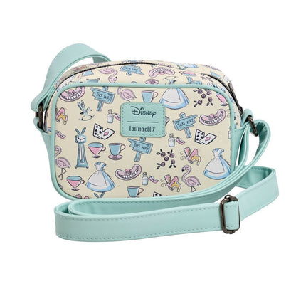 Aiw Pastel Aop Alice in Wonderland Disney Loungefly Shoulder Bag