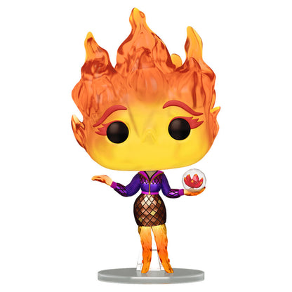 POP figure Disney Pixar Elemental Ember Lumen with Vivisteria Flower