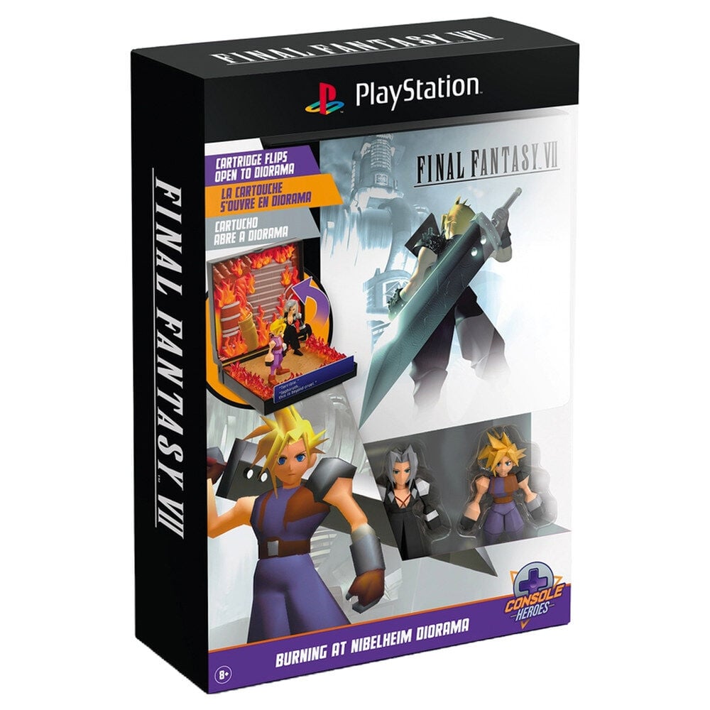 Diorama Burning at Nibelheim Diorama Final Fantasy VII PlayStation