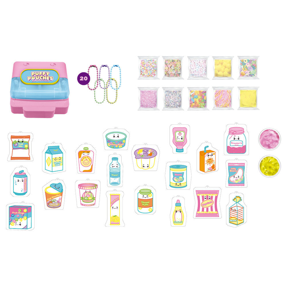 Personalized Keychain Puffy Pouches Squishy Fun Accessories