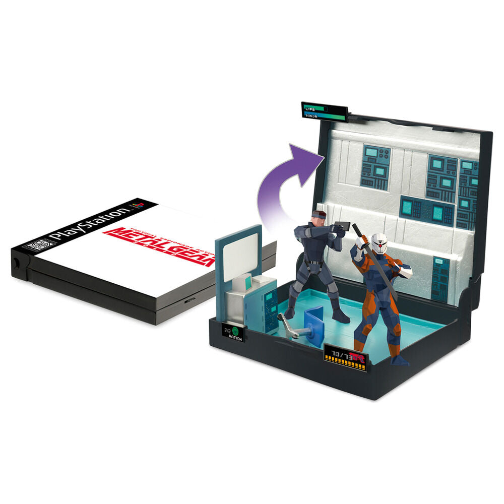 Diorama Solid Snake Vs Cyborg Ninja Diorama Metal Gear Solid PlayStation