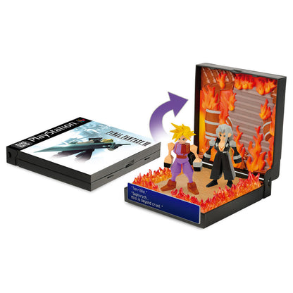 Diorama Burning at Nibelheim Diorama Final Fantasy VII PlayStation