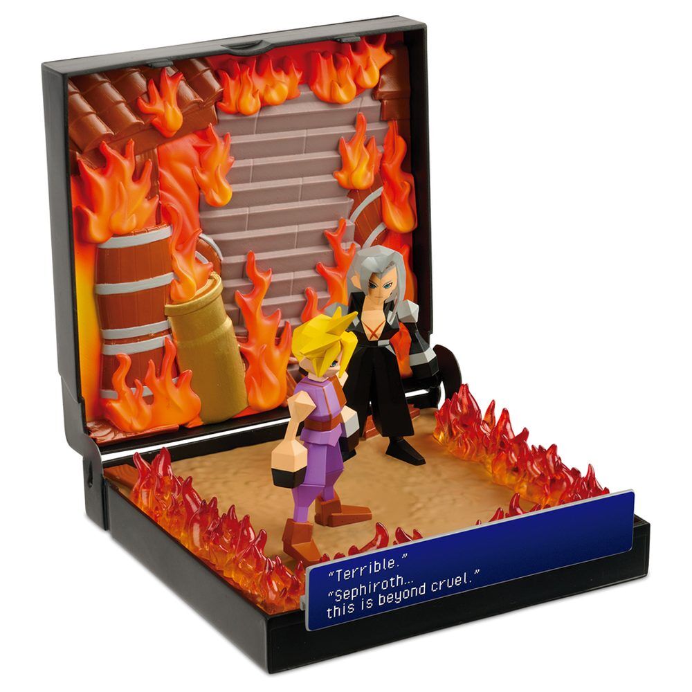Diorama Burning at Nibelheim Diorama Final Fantasy VII PlayStation