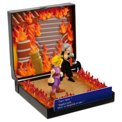 Diorama Burning at Nibelheim Diorama Final Fantasy VII PlayStation