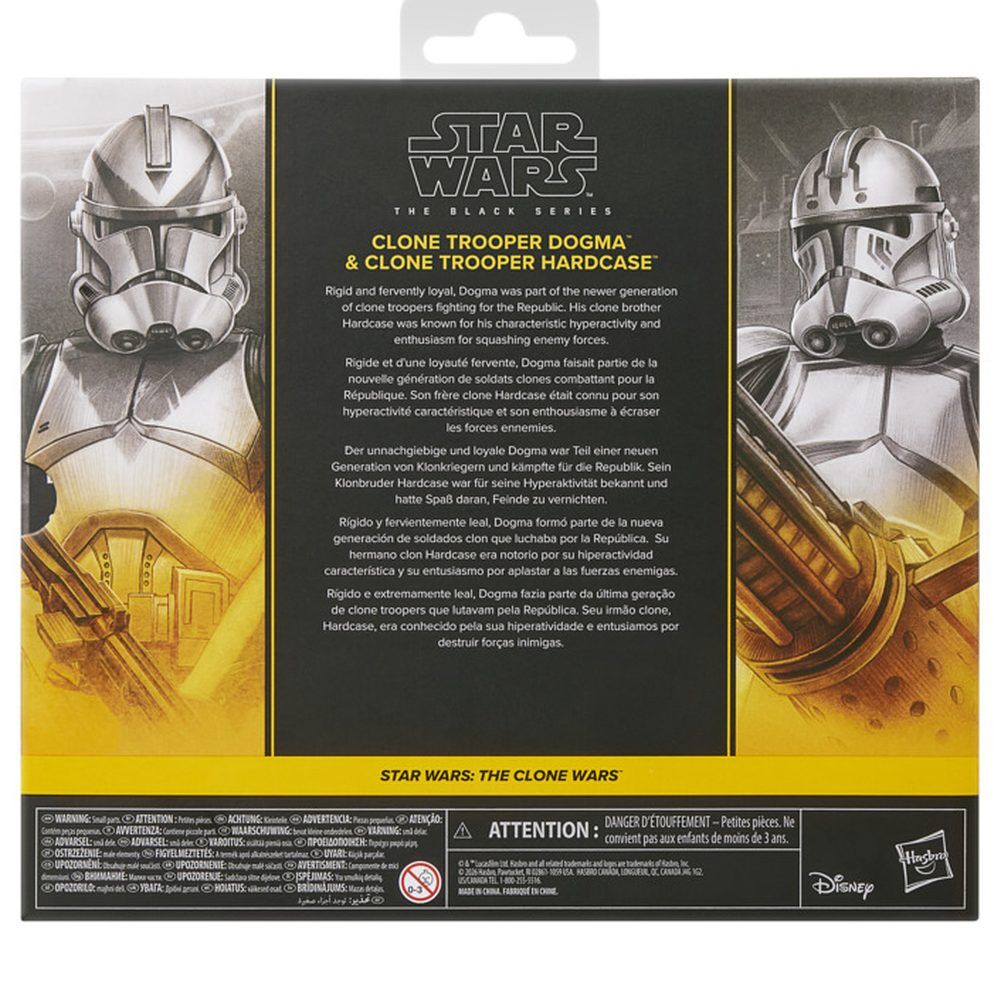Blister 2 figures Clone Trooper Dogma & Clone Trooper Hardcase Star Wars 15cm
