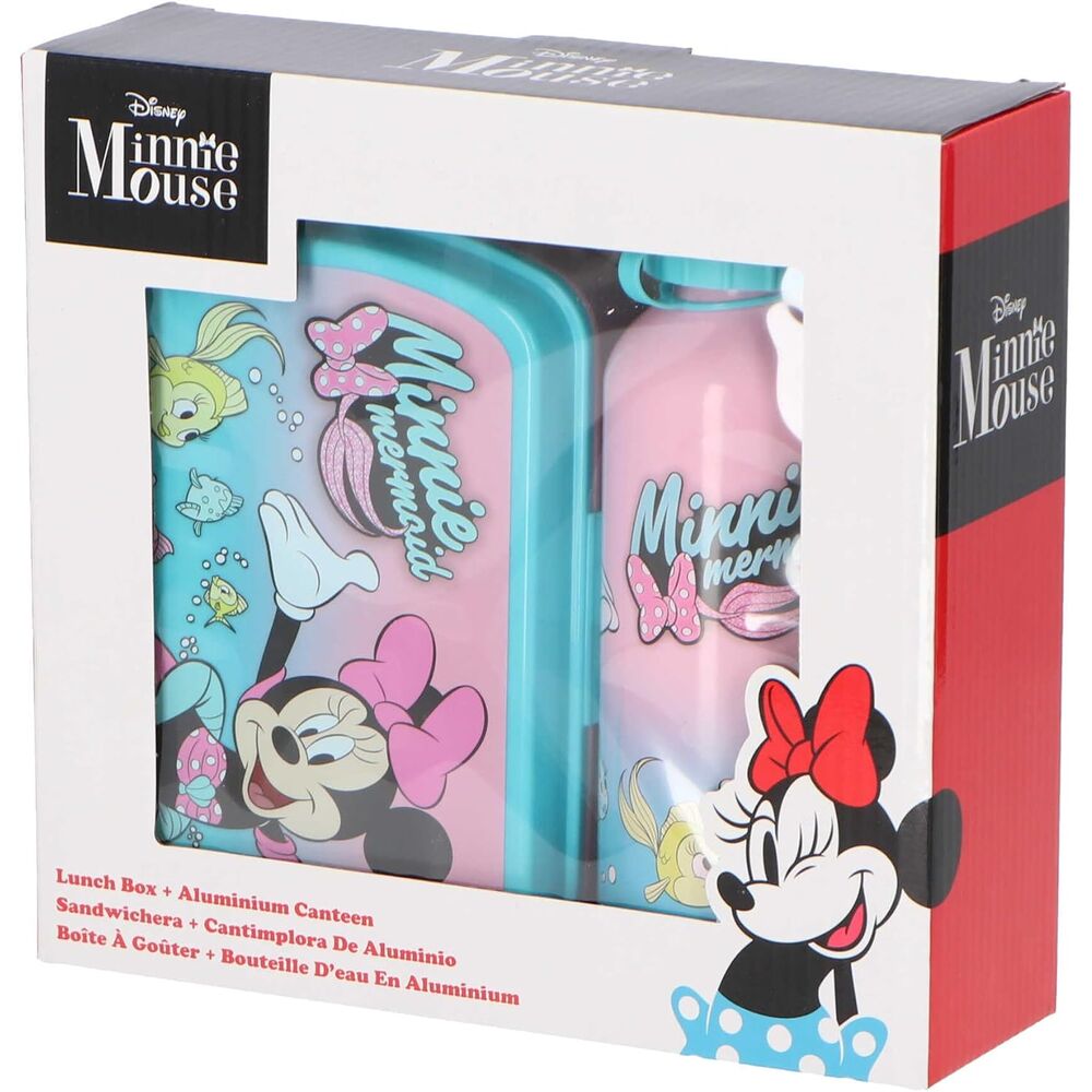 Minnie Disney Aluminum Sandwich Canteen 500ml