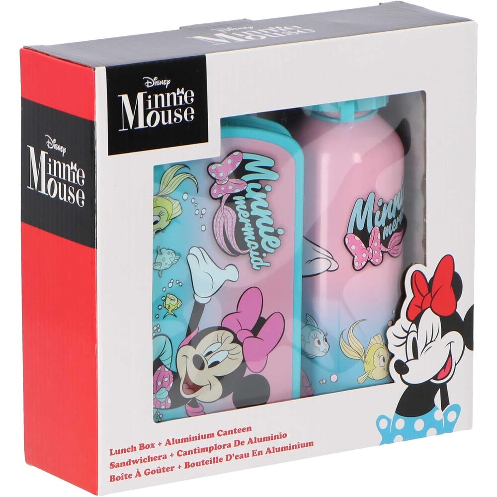 Minnie Disney Aluminum Sandwich Canteen 500ml