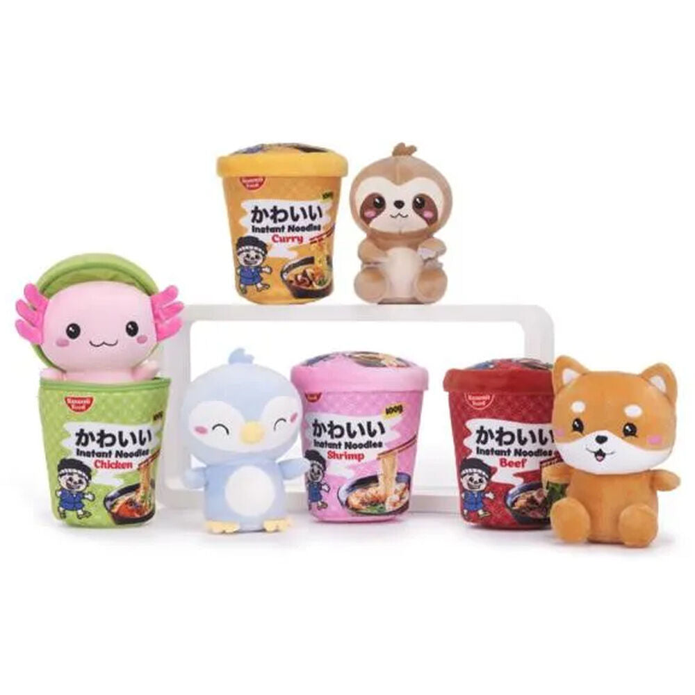 Plush Noodle Pots Kawaii Kuties 17cm assorted