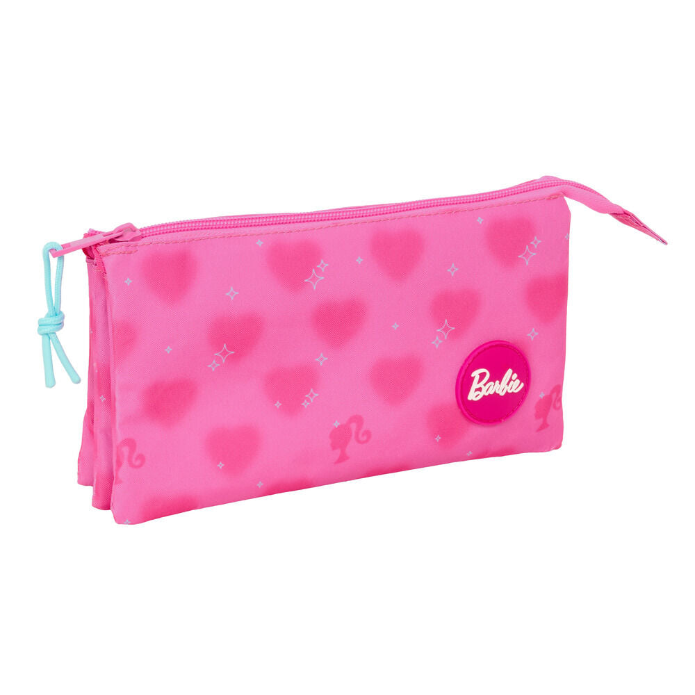 Barbie Hearts Triple Pencil Case